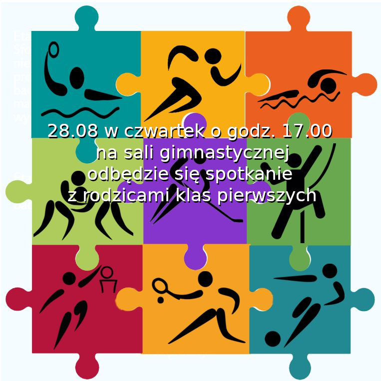 UWAGA! Spotkanie z rodzicami klas pierwszych!