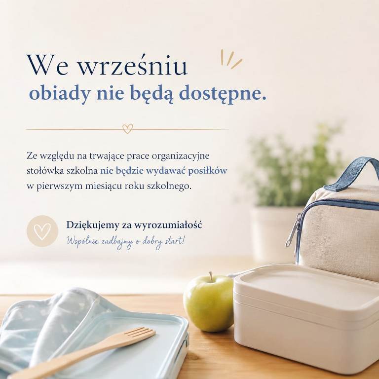 UWAGA! OBIADY OD PAŹDZIERNIKA!