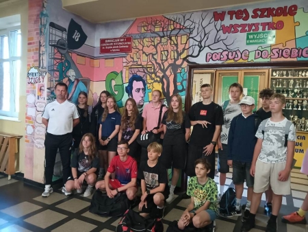 Wizyta uczniów z zaprzyjaźnionej szkoły z Gościęcina