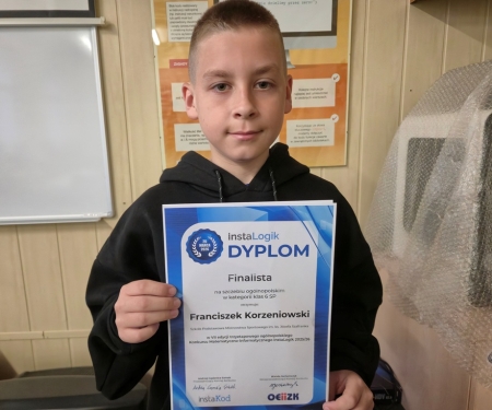 Sukces naszego ucznia w ogólnopolskim konkursie InstalLogik!